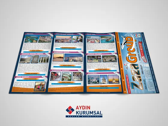 4 kırımlı broşür tasarımı