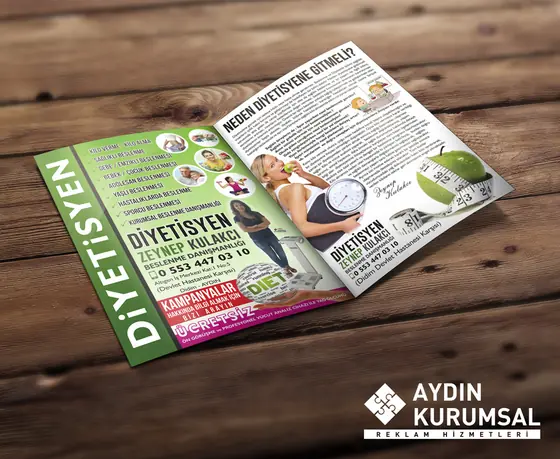 A5 kırımlı broşür tasarımı