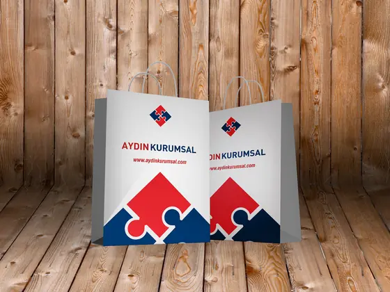 Karton çanta tasarımı, kurumsal kimlik uygulaması