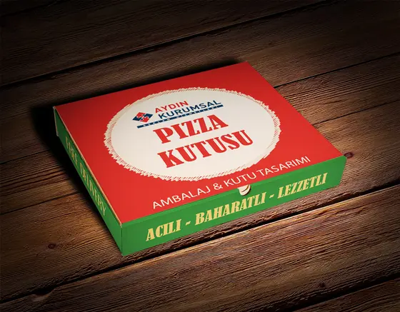 Pizza kutusu ambalaj tasarımı