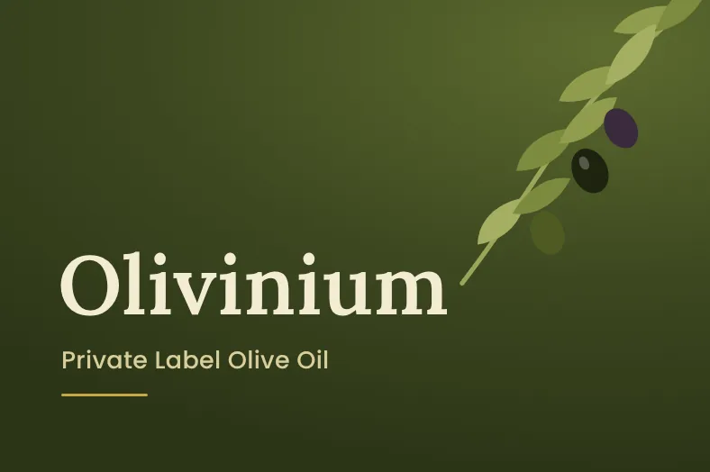Olivinium private label zeytinyağı marka tasarımı