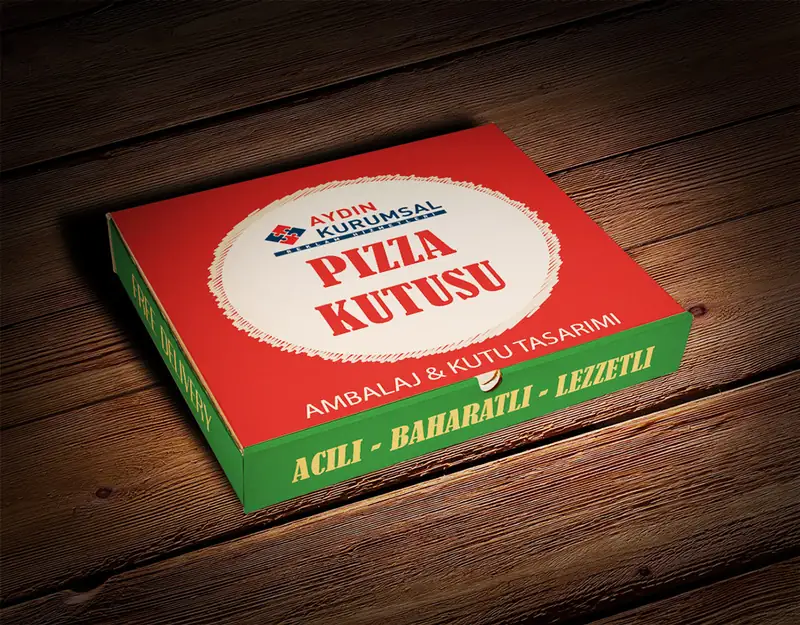 Aydın Kurumsal tarafından tasarlanan pizza kutusu ambalajı